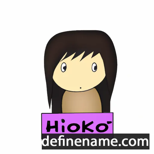 cartoon of the name Hiroko