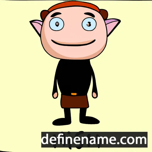 cartoon of the name Hirsh