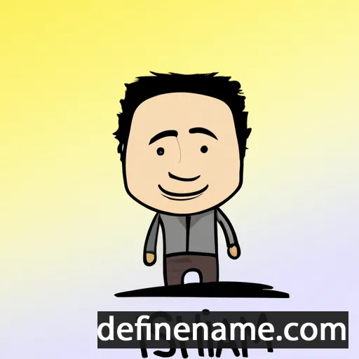 cartoon of the name Hisham