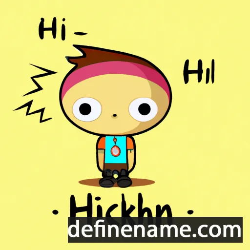 cartoon of the name Hizkiah