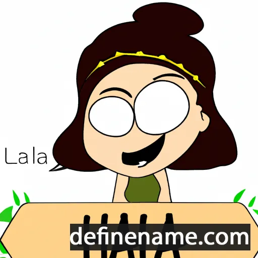 cartoon of the name Hla