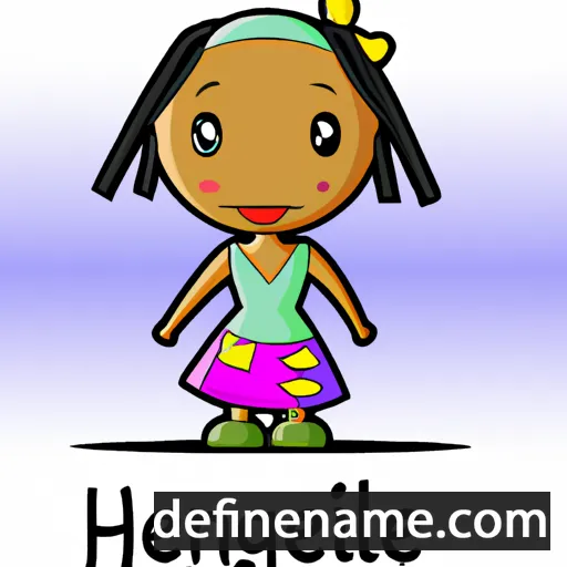 cartoon of the name Hlengiwe