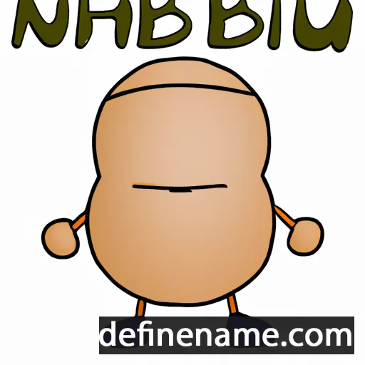 cartoon of the name Hnub