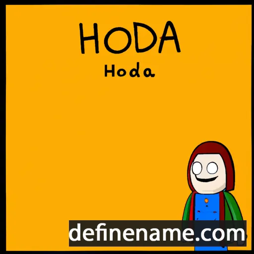 cartoon of the name Hodiah