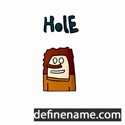 cartoon of the name Hoel