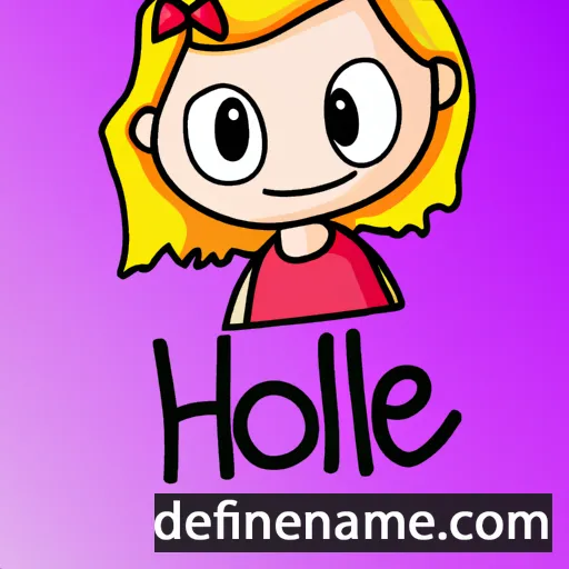 cartoon of the name Hollie