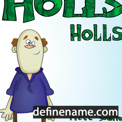 cartoon of the name Hollis