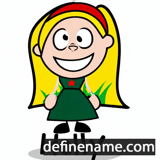 cartoon of the name Holly