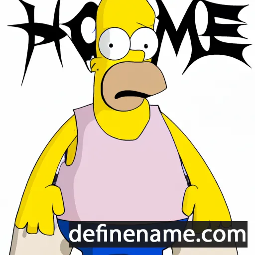 cartoon of the name Homer