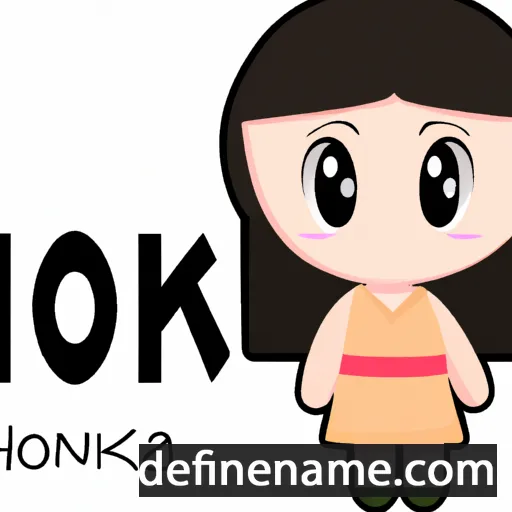 cartoon of the name Honoka