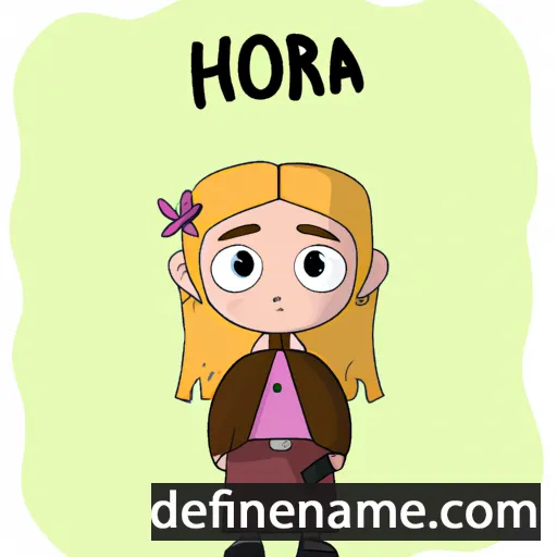 cartoon of the name Honora