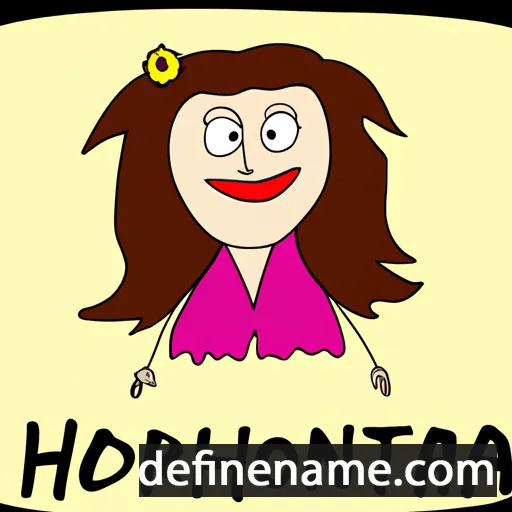 cartoon of the name Honorata