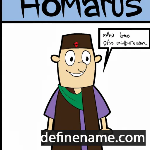 cartoon of the name Honoratus