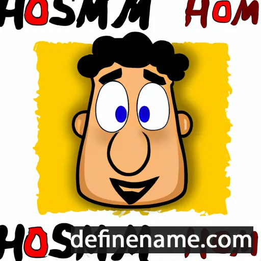 cartoon of the name Hossam