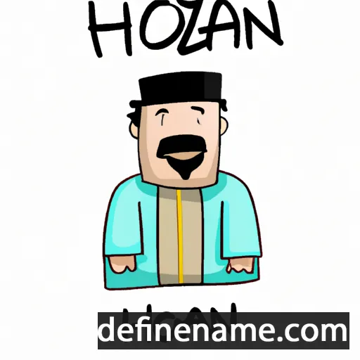 cartoon of the name Hozan