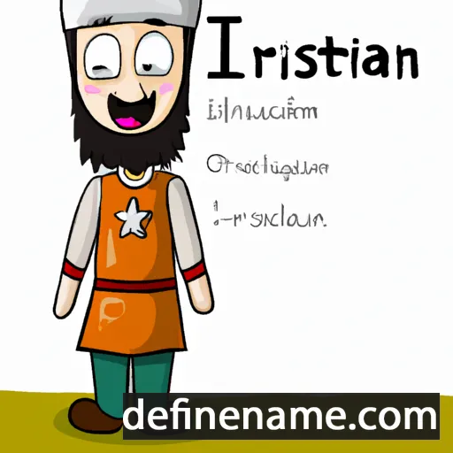 cartoon of the name Hristijan