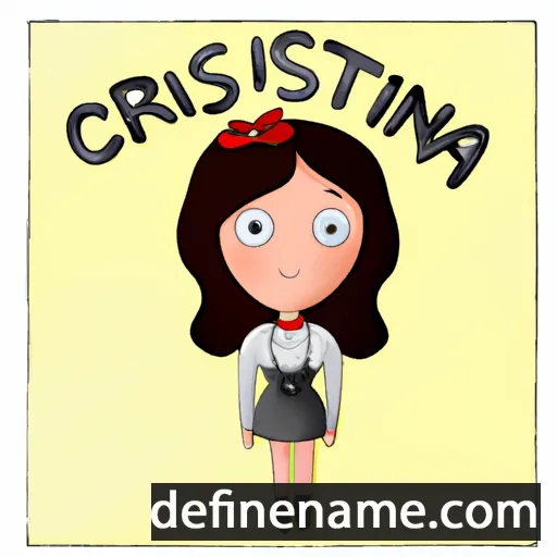 cartoon of the name Hristina