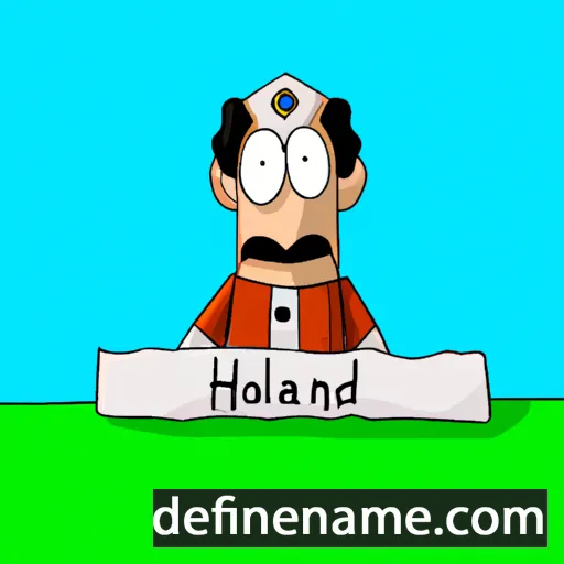 cartoon of the name Hrodland