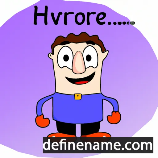 cartoon of the name Hrvoje