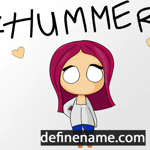 cartoon of the name Hümeyra