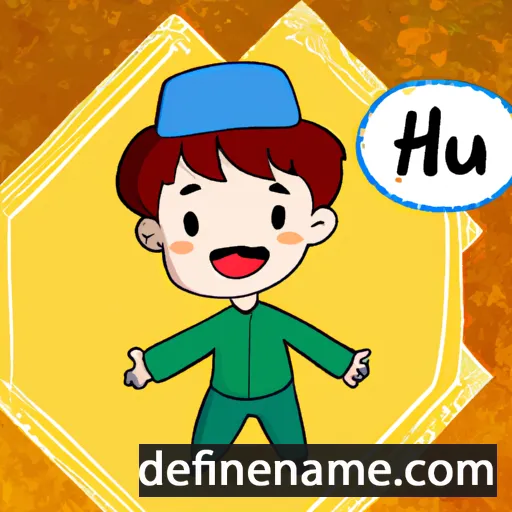 cartoon of the name Hữu