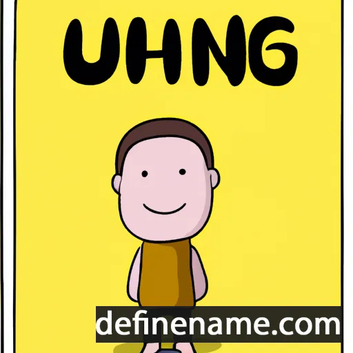 cartoon of the name Huang