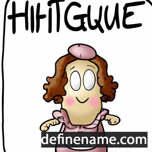 cartoon of the name Huguette