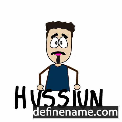 cartoon of the name Husein