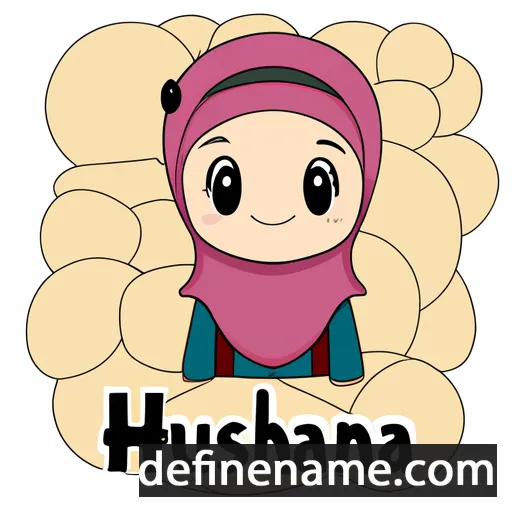 cartoon of the name Husna