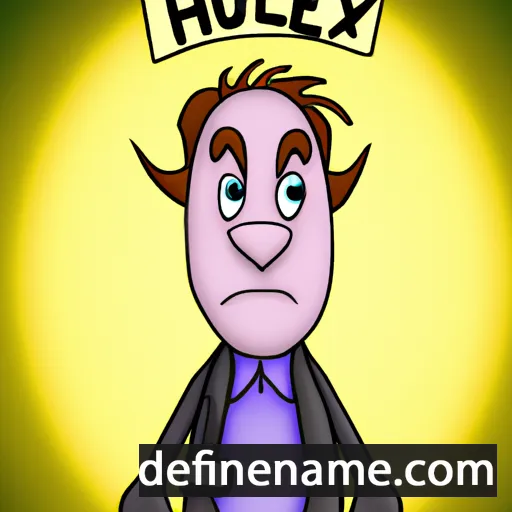 cartoon of the name Huxley