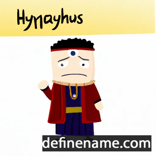 cartoon of the name Hyakinthos