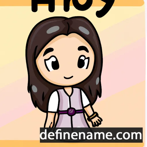 cartoon of the name Hyeon-Ju