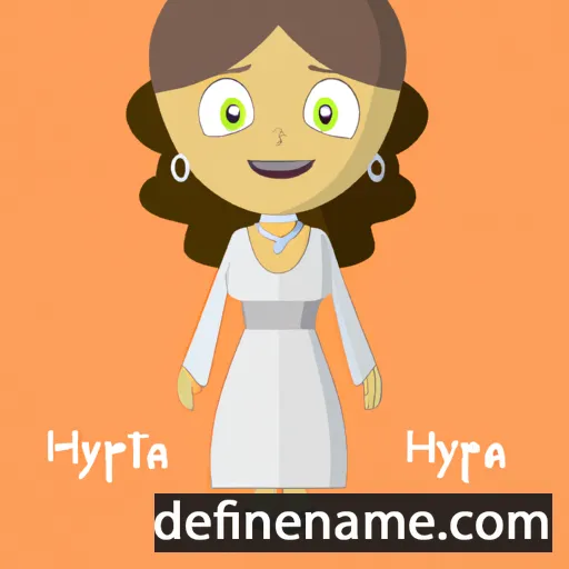 cartoon of the name Hypatia