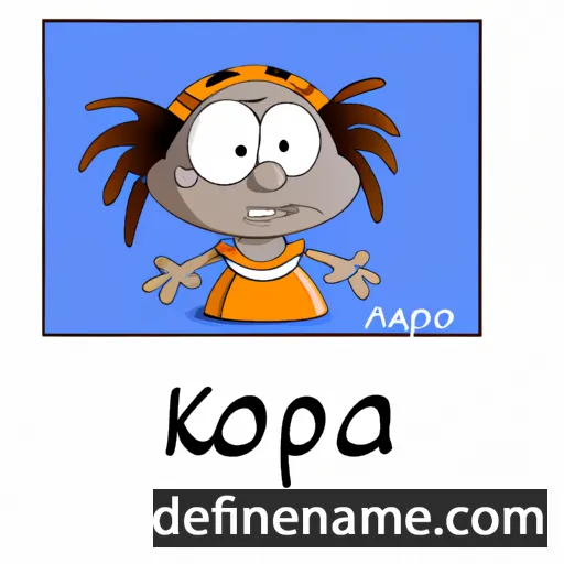 cartoon of the name Iakopa