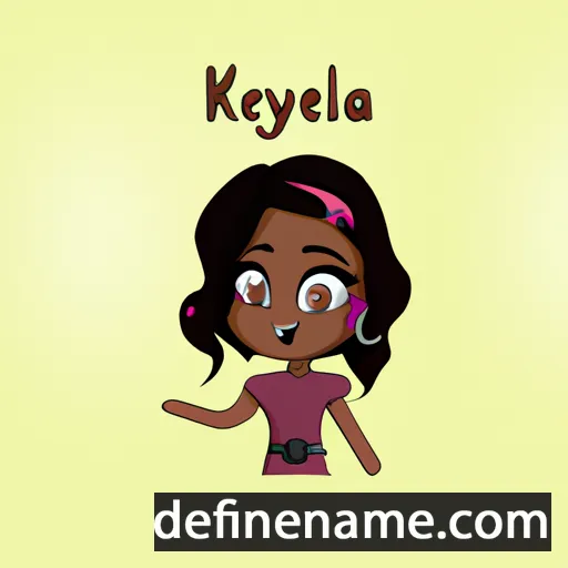 cartoon of the name Kélya