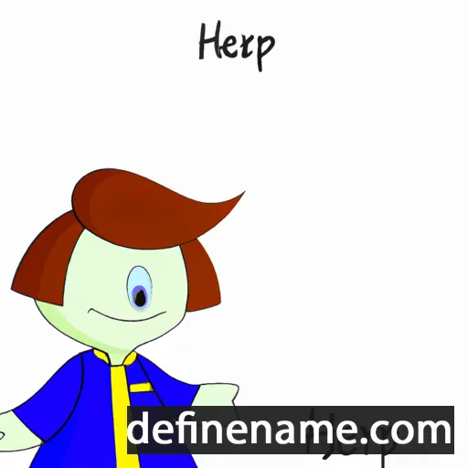 cartoon of the name Kéren-Happuc