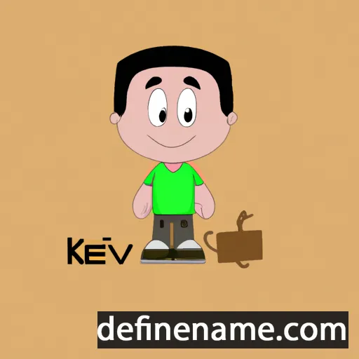 cartoon of the name Kêvin