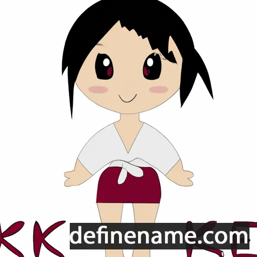 cartoon of the name Keiki