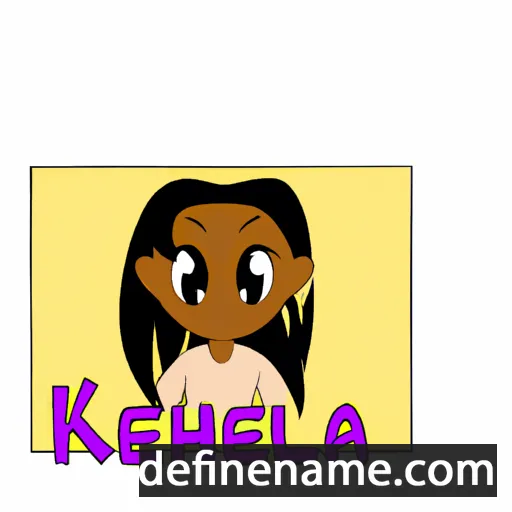 cartoon of the name Keilah