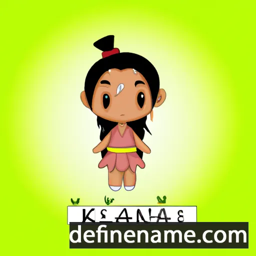 cartoon of the name Keilani