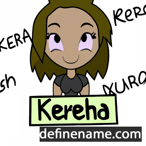 cartoon of the name Keirah