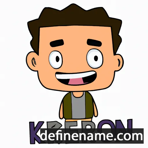 cartoon of the name Keiron