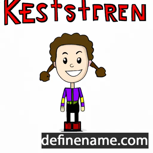 cartoon of the name Keirsten