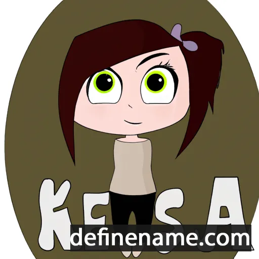 cartoon of the name Keisa