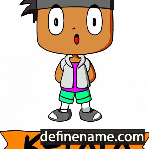 cartoon of the name Keita