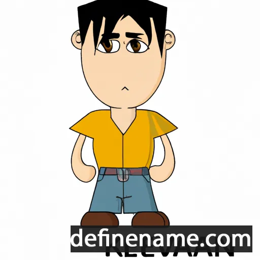 cartoon of the name Keivan