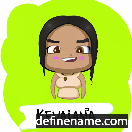 cartoon of the name Keivana