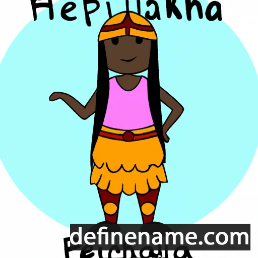 cartoon of the name Kekapuhilihinapohulani