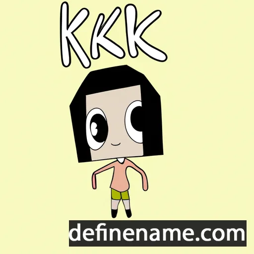 cartoon of the name Keke