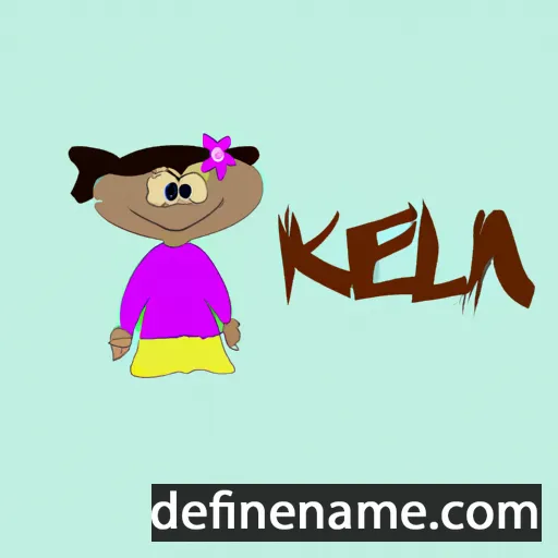 cartoon of the name Kekela